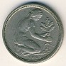 50 Pfennig Germany 1949 KM# 104